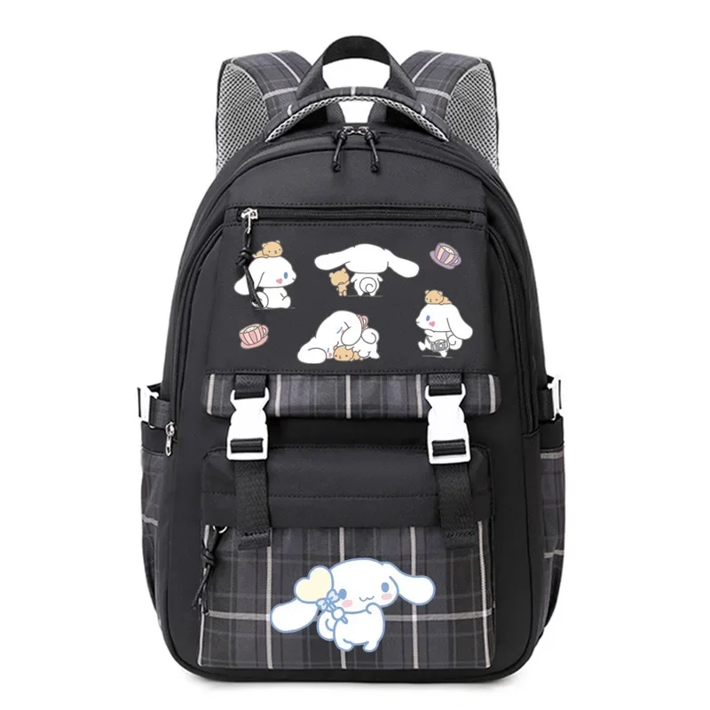 Sanrio Cinnamoroll Bebê Espinha Proteção Schoolbag, Meninas da escola primária Mochila Grande, Anime dos desenhos animados kawaii, Presente impermeável, 2023