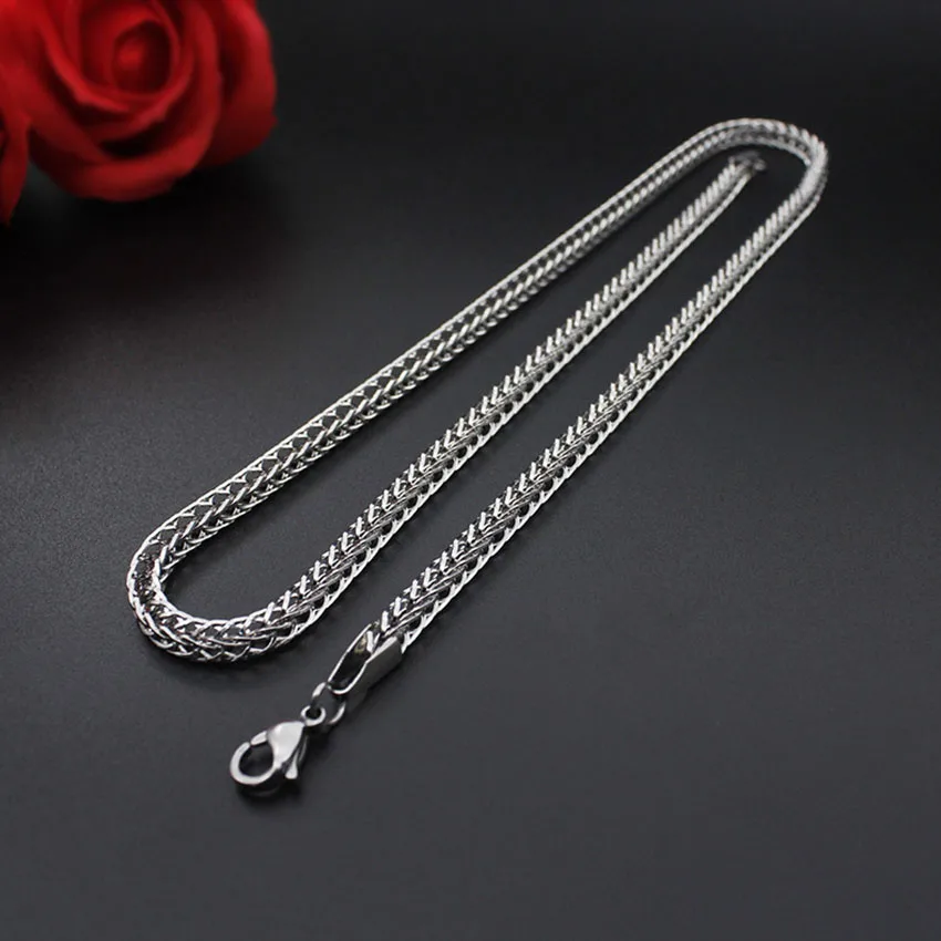 Fashion New Titanium Steel Necklace Foxtail Chain Stainless Steel Jewelry Multilayer Necklace Hot Sale