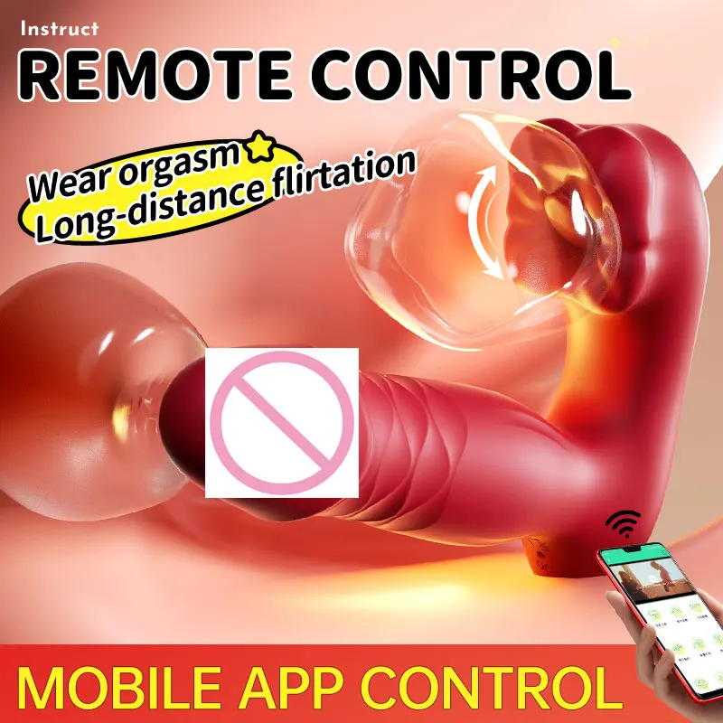 กางเกงในควบคุมผ่านแอพ พร้อมลิ้นสั่น สวมใส่ได้ กระตุ้นคลิตอริส ช่องคลอด จุดจี หัวนม และทวารหนัก ของเล่นทางเพศสำหรับผู้หญิงอายุ 18 ปีขึ้นไป