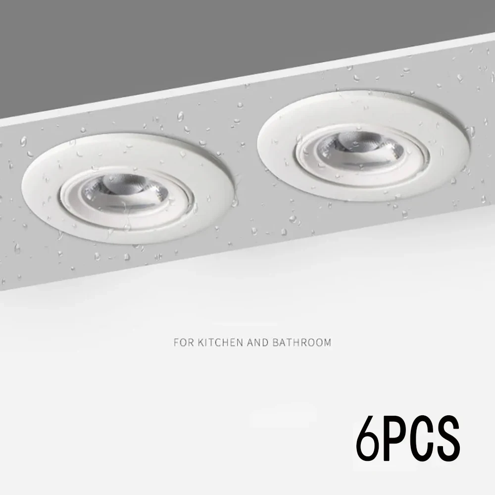 

IP65 Waterproof LED Soptlight Recessed Lamp 7W 12W 18W Down Light Home Decor Indoor Bathroom Living Room Outdoor Balcony AC220V