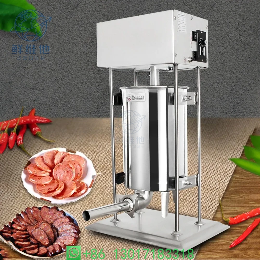 

10L Automatic Electric Sausage Stuffer Household Sausage Filling Machine Electric Ham Stuffer Commercial Sausage Filling Device