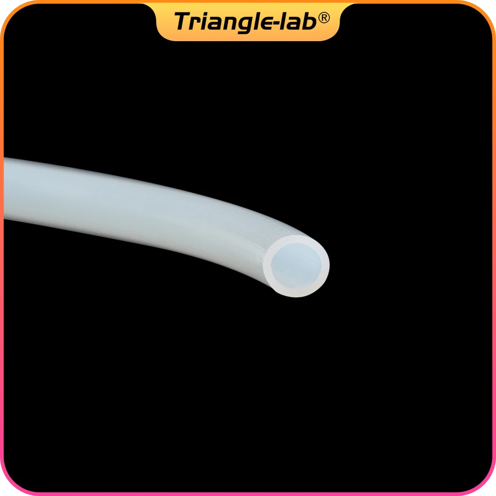 Tubo trianglelab 3x4mm ptfe 3mm x 4mm id3mm od4mm tubo de substituição ptfe suave para coelho mmu 1.75mm filamento extrusora hotend