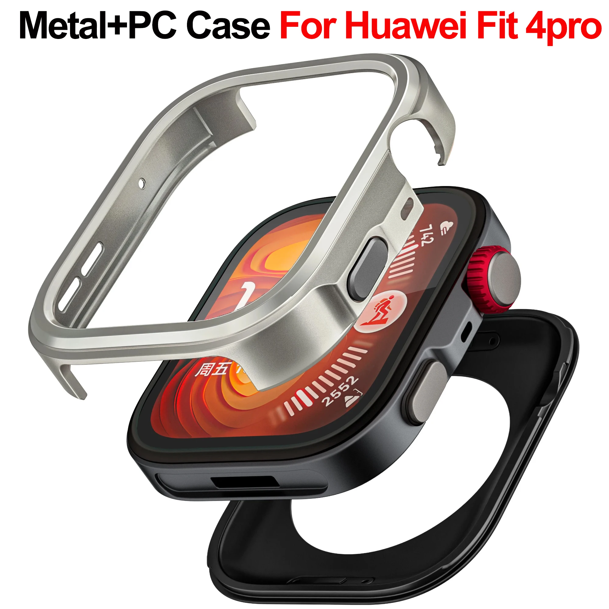 �y�Z�[�����zHuawei Watch Fit 4 Pro�p���ȃn�[�h���^���P�[�X ����P�[�X�V�F���A�N�Z�T���[�o���p�[�J�o�[ Huawei Fit 4 Pro�ƌ݊�������
