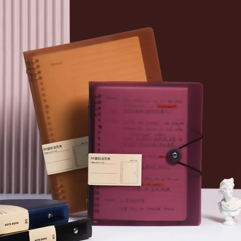 Внутренняя обложка A5/B5/A4, 8-луночная папка для ноутбука, вкладыш, чехол для ноутбука, сделай сам, прозрачная папка для файлов формата А4, обложка