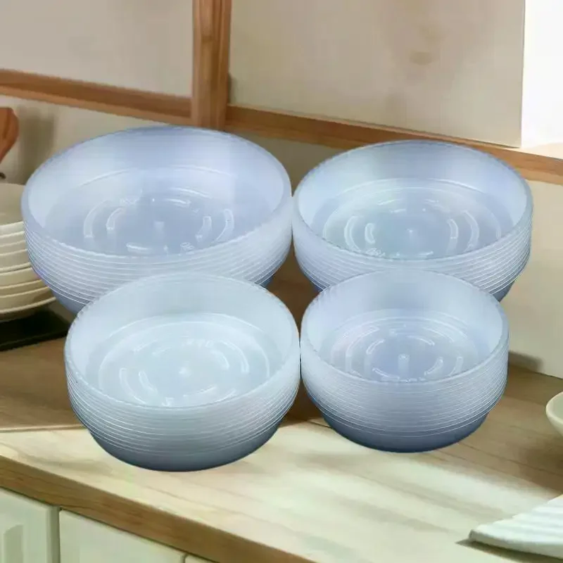 10pcs New Round Flower Pot Tray Clear Desktop Plant Saucer Plastic Trash Storage Flower Pot Base Home
