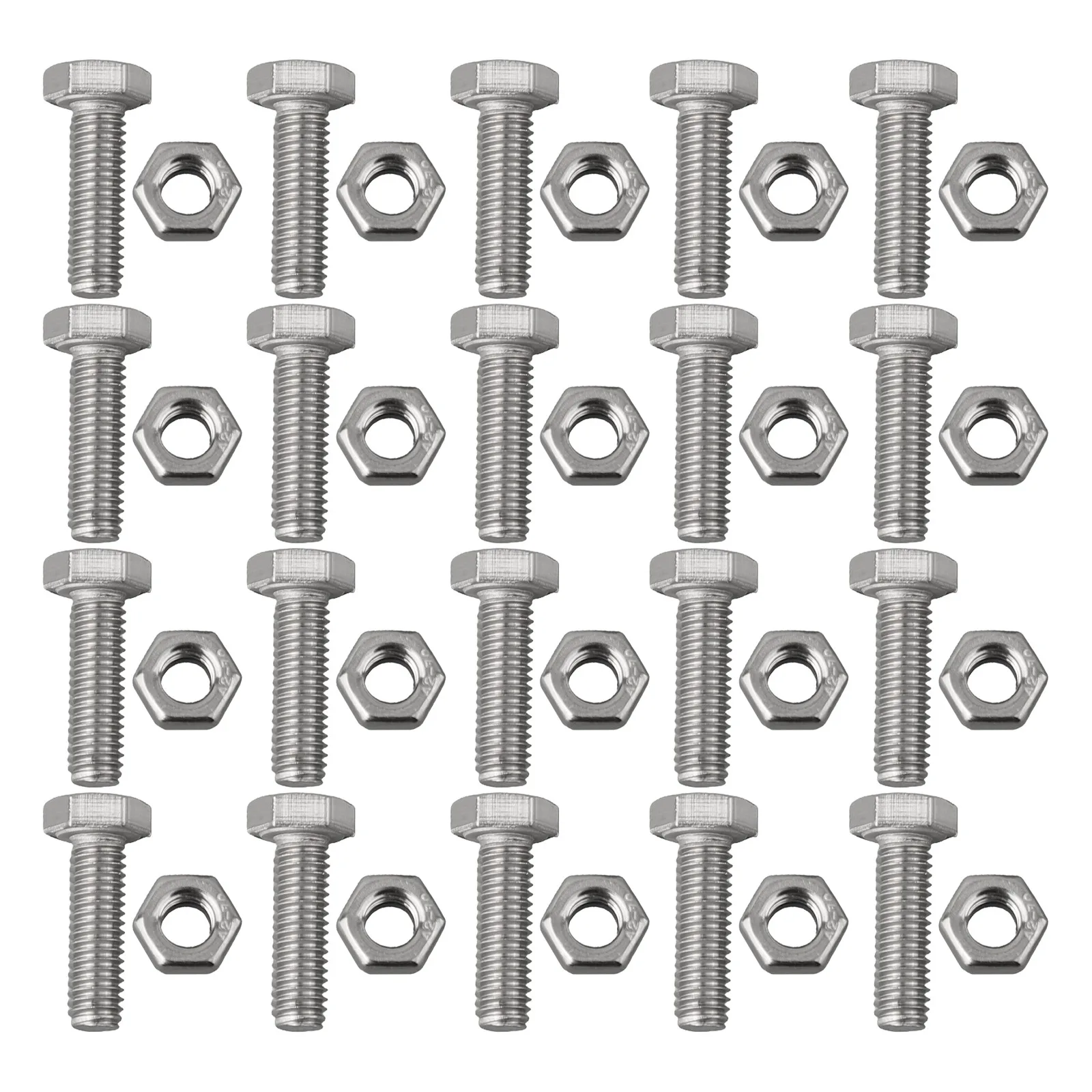 20Pcs/Set Metal Auger Shear Pins Bolts And Nuts Replacement ForHonda Models HS1132 HS624 HS828 HS928 And HS724 Fixed Tools