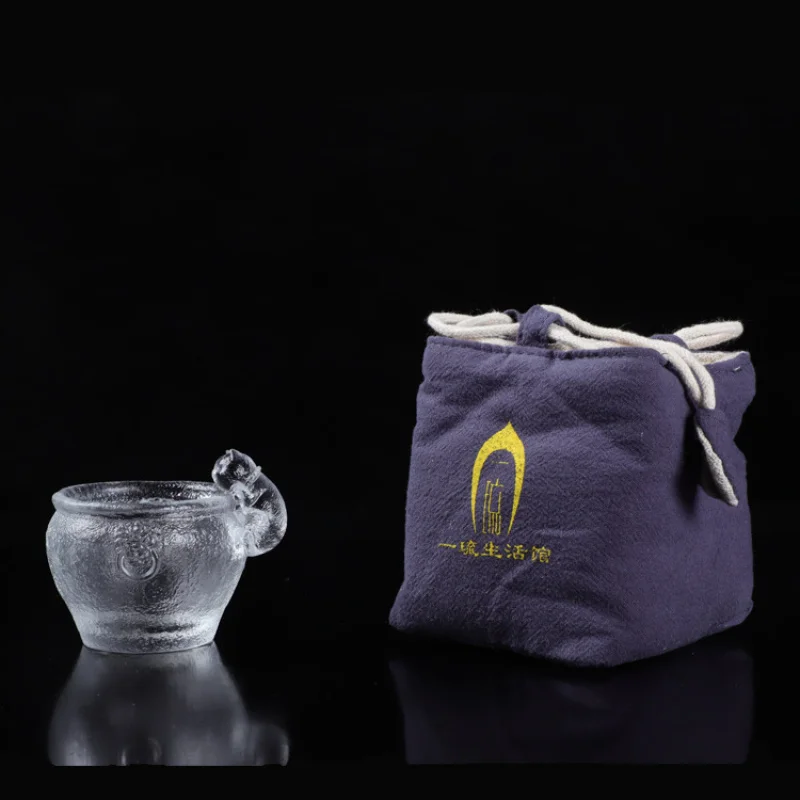 

Forbidden City Cat Master Ancient Wax Casting Kung Fu Tea Tasting Cultural Creative Cup Gift Glaze Wanfo Wall
