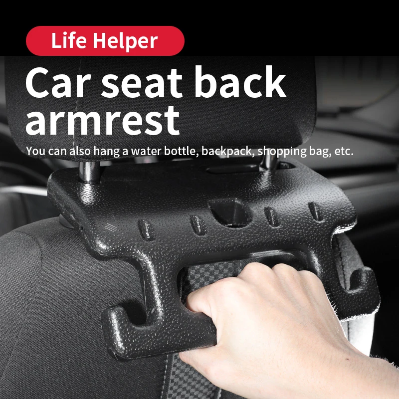 Multi-function Car Seat Back Hook Support Balance Universal Design Safety Handle Grab Bar Durable ABS Vehicle Armrest