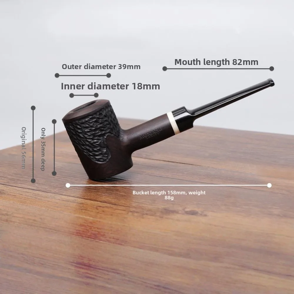 

Non Toxic Vintage Wood Pipe with Filter Perfect Ergonomic Gift for Friends and Family