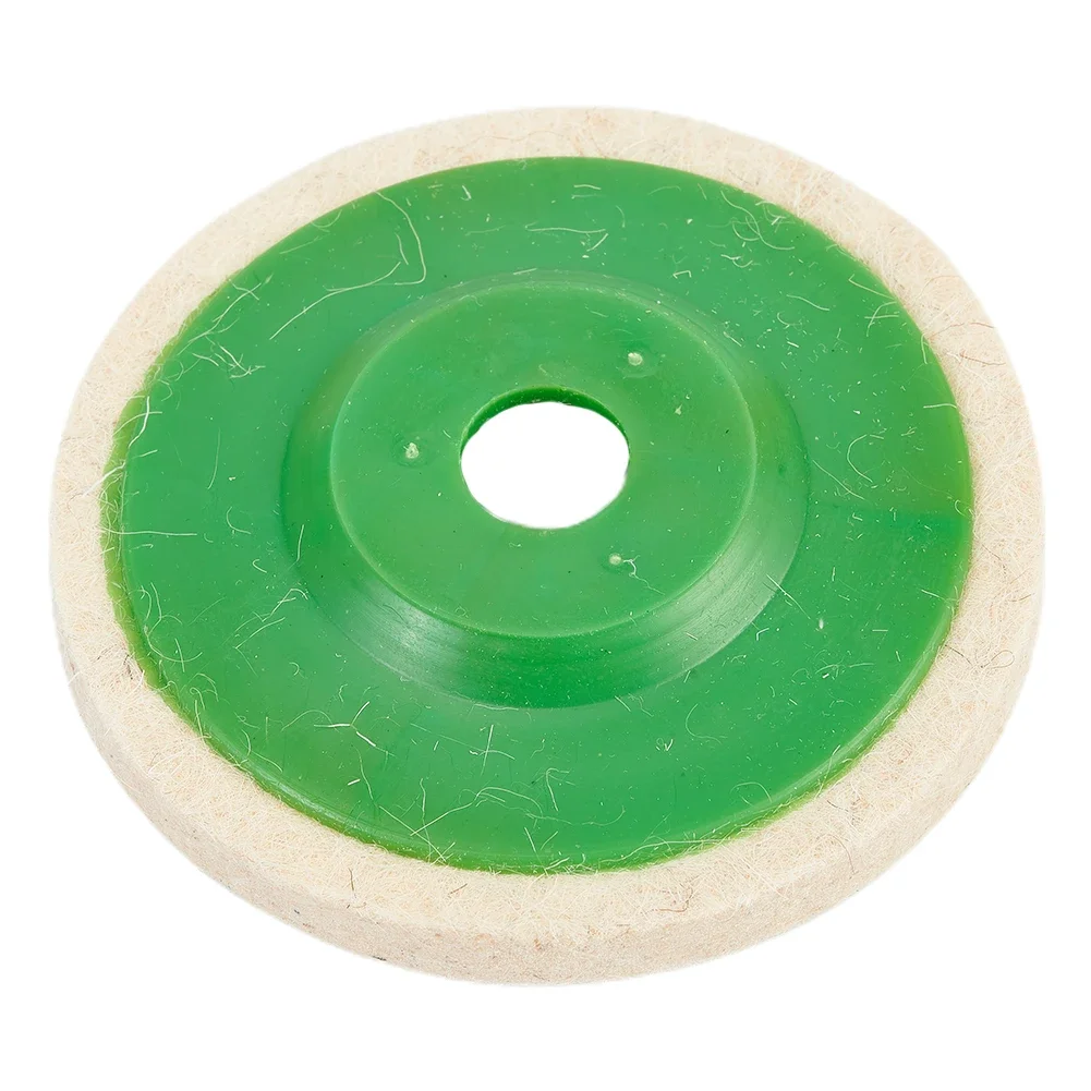 3 pezzi 4 pollici 100mm ruota per lucidatura in lana feltro tamponi per lucidatura smerigliatrice angolare disco abrasivo per metallo marmo vetro ceramica