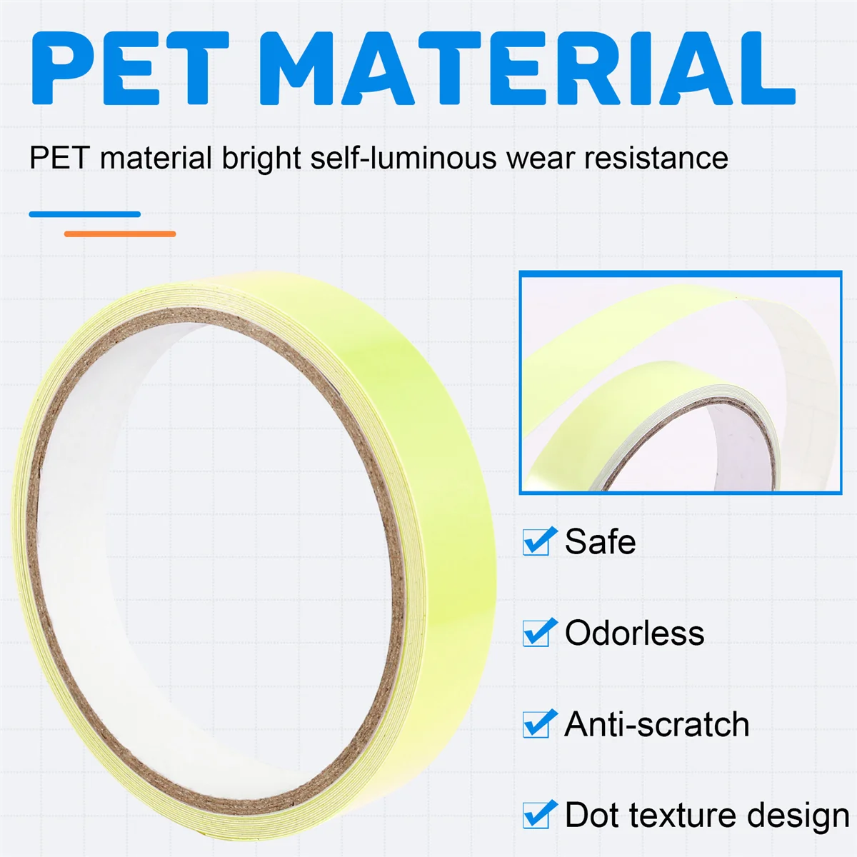 AA98 3 Meters Cat Luminous Sticker Adhesive Tape Night Home Indoor Self Luminous Fluorescent Strip Stair Warning Tape Green