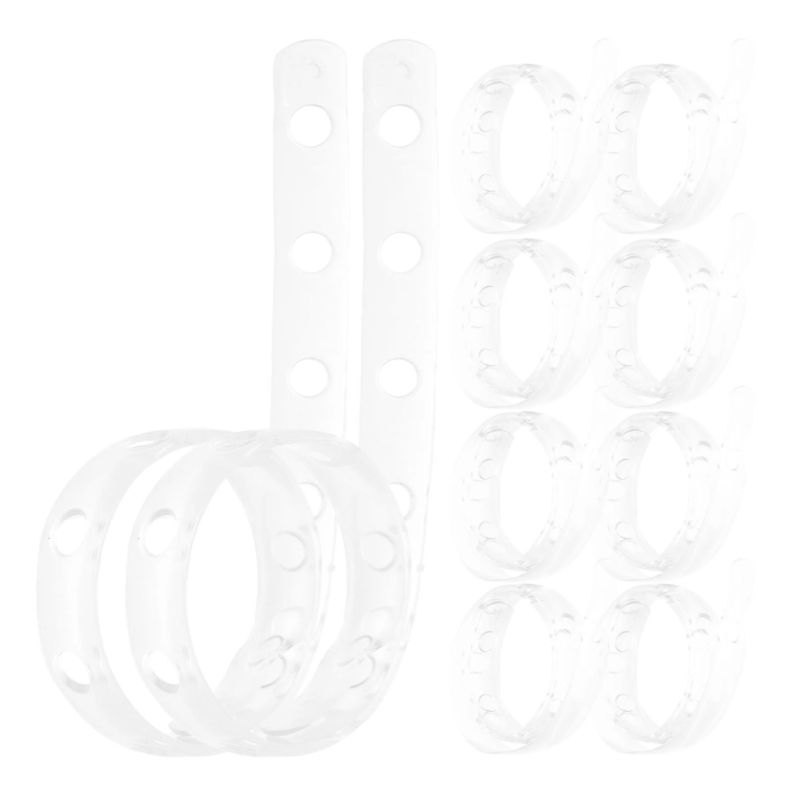 

10pcs Hanger Chain Clothes Hangers Transparent Plastic Coordinators Hanging Organizer Space Saving Closet Storage Solutionspants