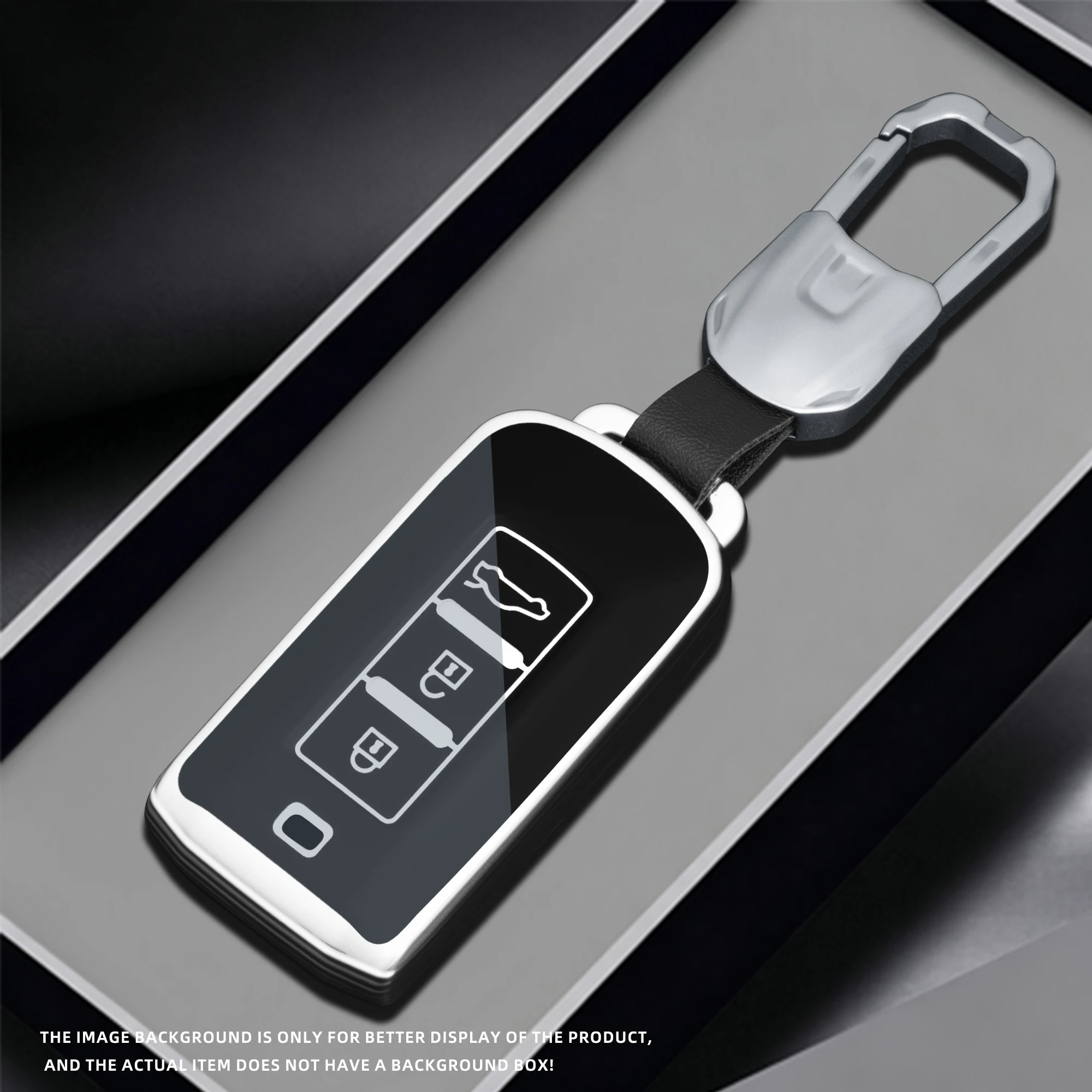 3 Buttons For Mitsubishi Outlander ASX Pajero LANCER Sport Eclipse Smart Keyless Fob Car Key Case Cover