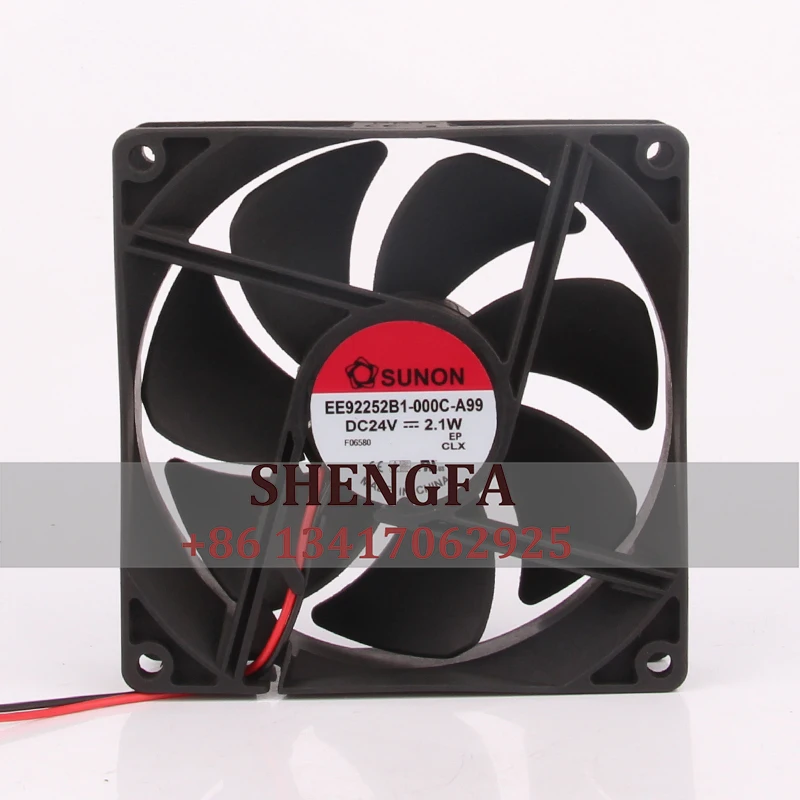 

SUNON EE92252B1-000C-A99 чехол охлаждающий вентилятор DC24V 2,1 W 92x92x25MM 9CM 9225 2-проводной инвертор, центробежный промышленный вытяжной