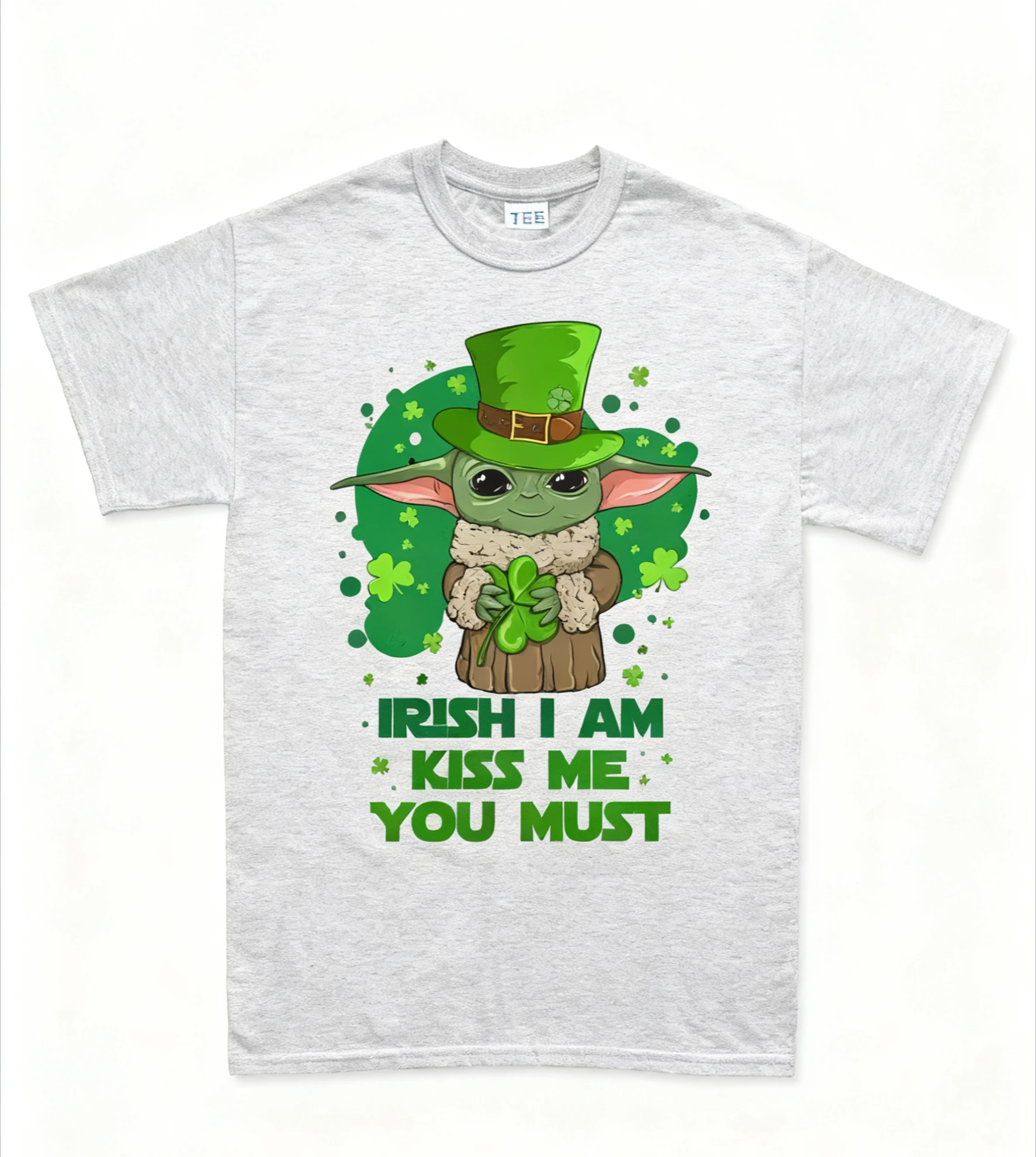 قميص عيد القديس باتريك الأيرلندي أنا تقبيلني يجب أن قميص رجالي الرجال الشارع الاتجاه Y2k Harajuku نمط للجنسين ملابس علوية غير رسمية على الموضة