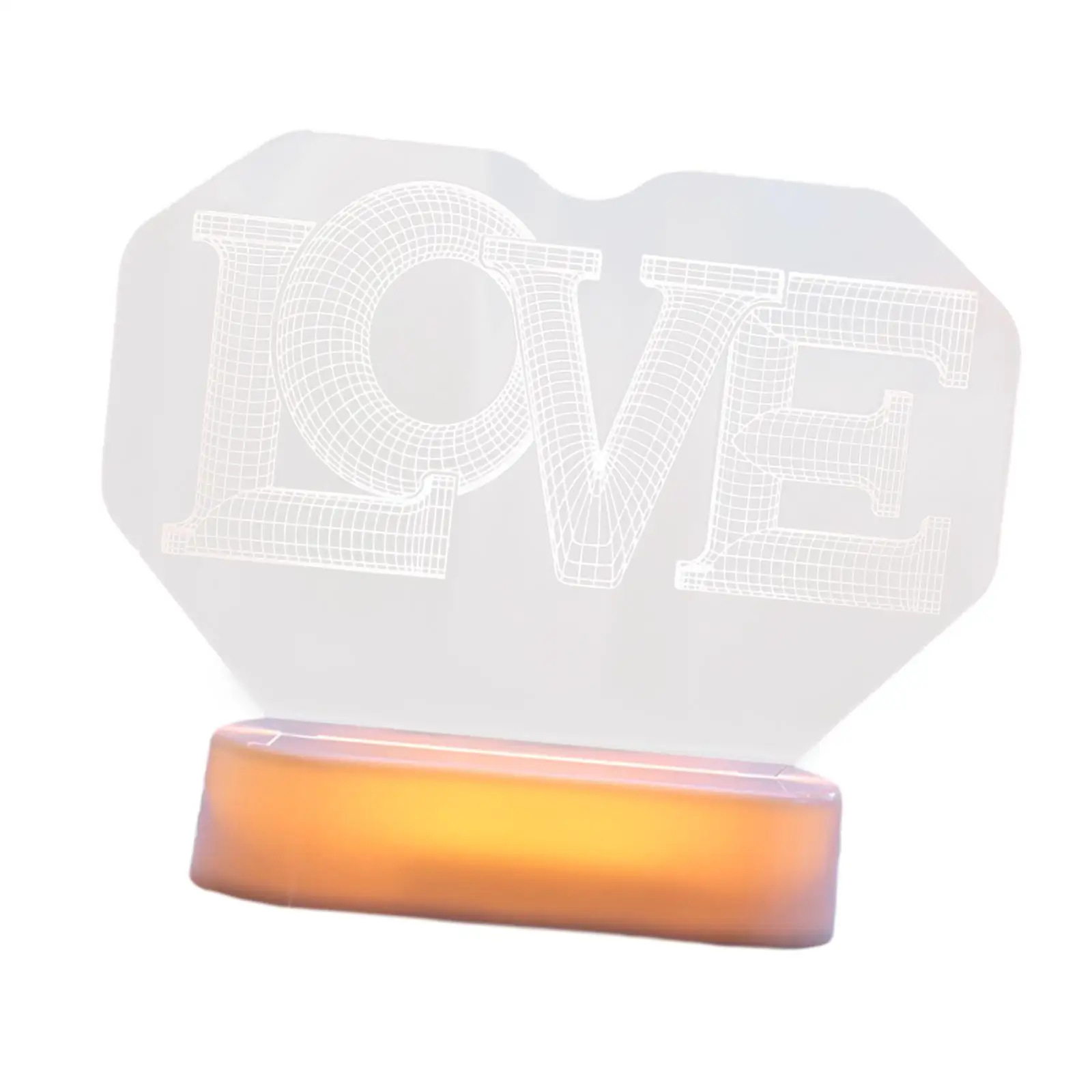 i Love You LED Night Light Romantic Table Lamp for Wife Wedding Anniversary