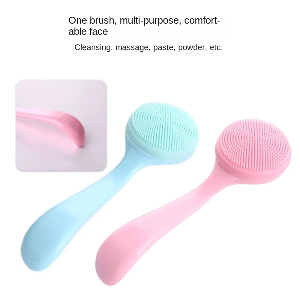 Brosse de soin de la peau en silicone de haute qualité, durable, douce, pour le visage, poignée confortable, dissolvant de points noirs, nettoyant pour le visage, outil de soin de la peau