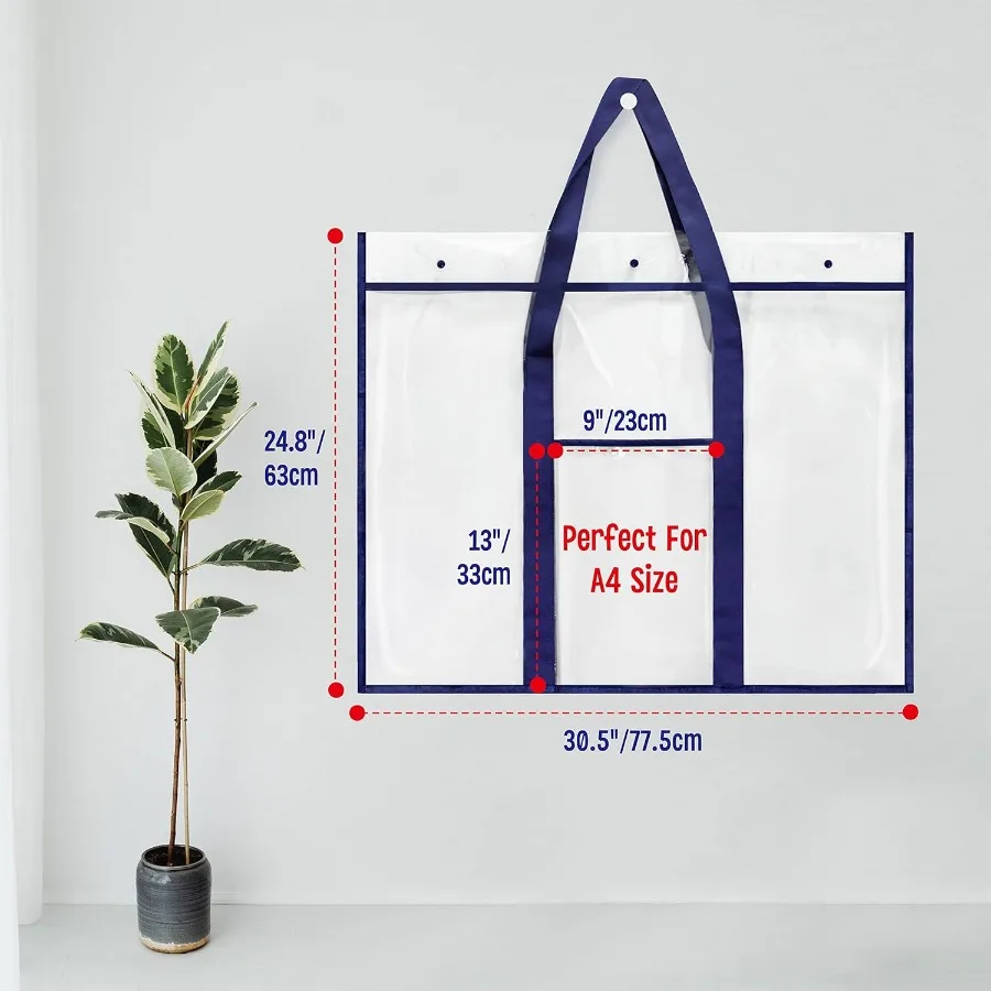 Quadro de avisos cartaz arte pvc armazenamento bolso gráfico com acessórios bolso 30.5x24.8 para sala de aula escritório e organização casa