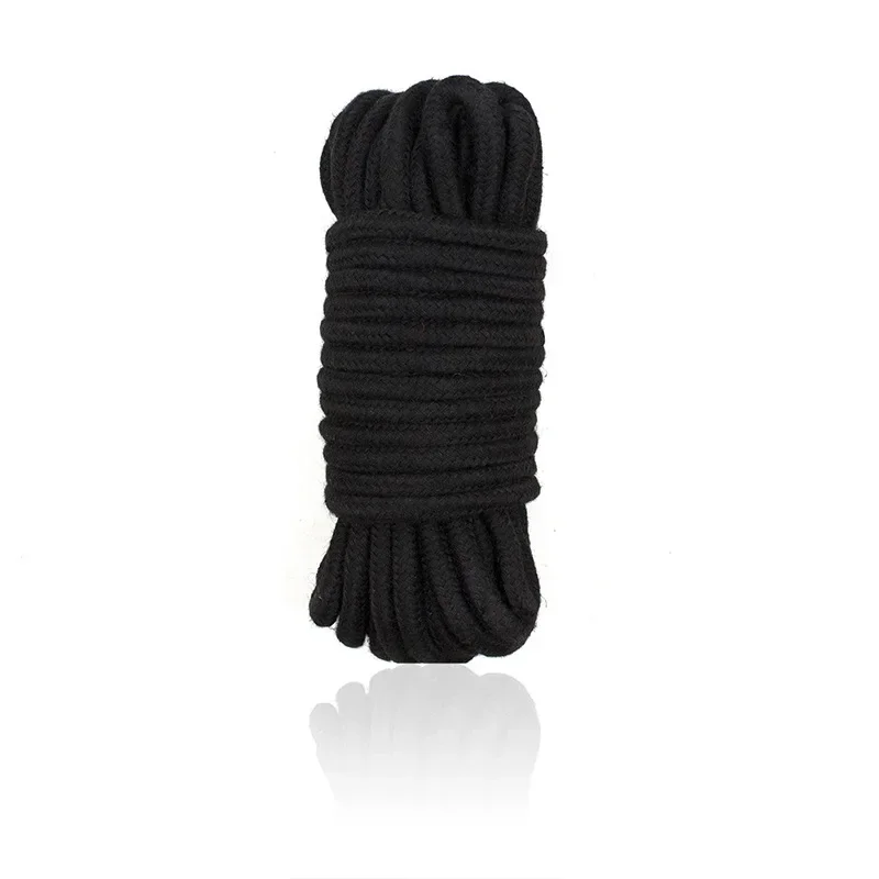 2023 New 10M Sex Slave Bondage Rope Soft Cotton Knitted Rope BDSM Restraint Man Adult Play Bondage Rope Role Play Sex Toy