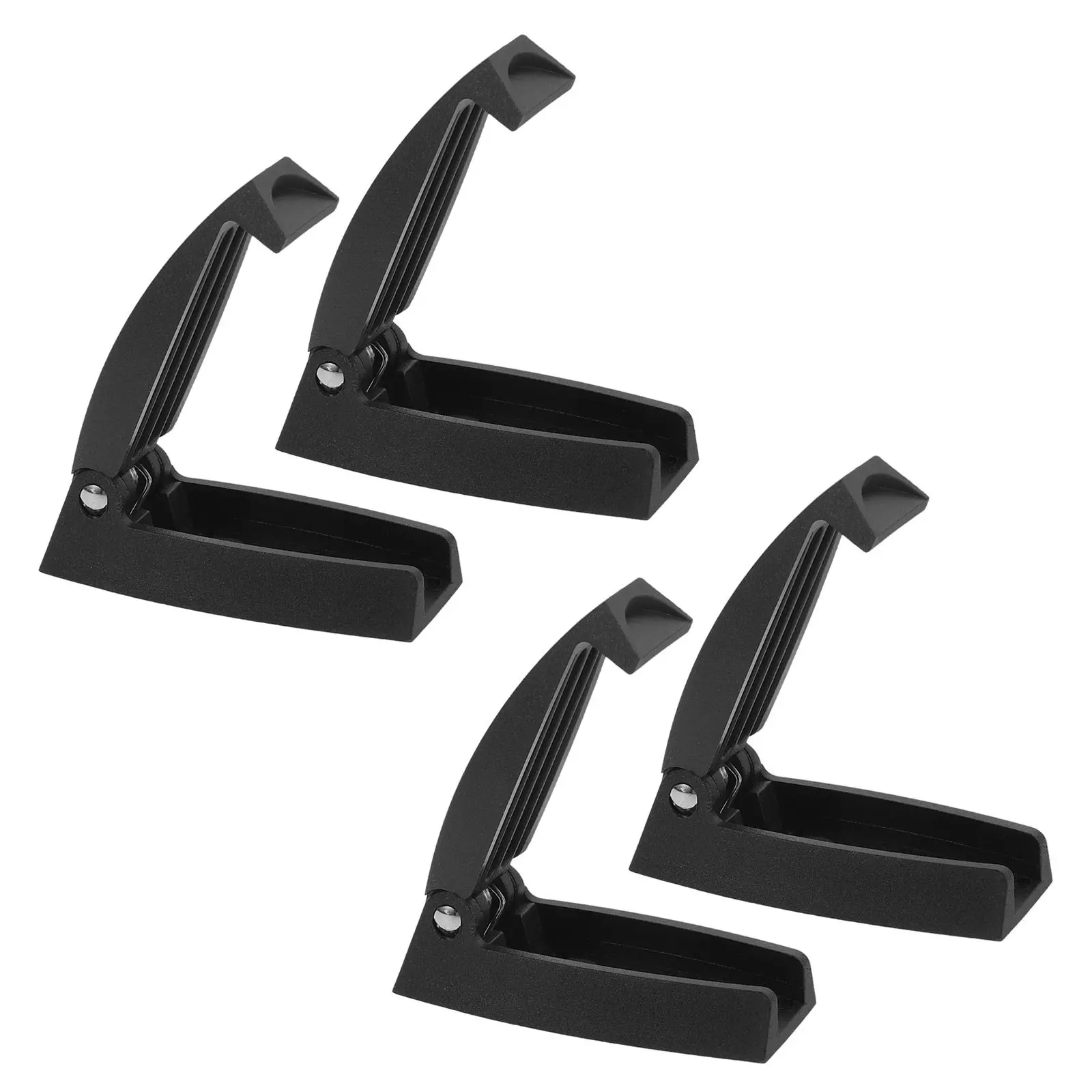 4Pcs Motorhome Door Retainer Catch Black Space-Saving Rv Trailer Camper Exterior Storage Door Holder Clips Universal Latch