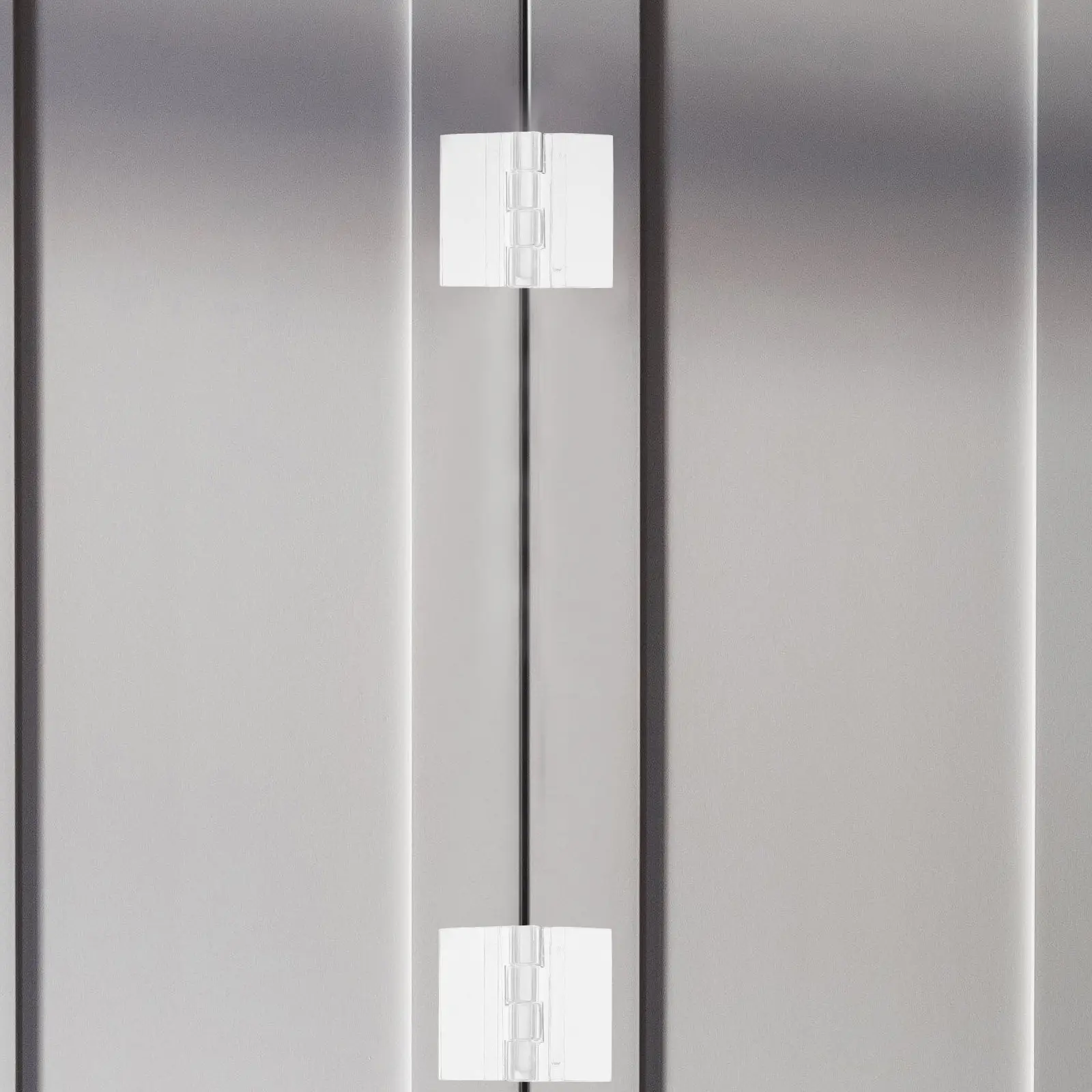 4Pcs Clear Acrylic Self-Adhesive Hinges for Aquarium Lid Box Cabinet Door Replacement Lightweight Tool-Free Installation