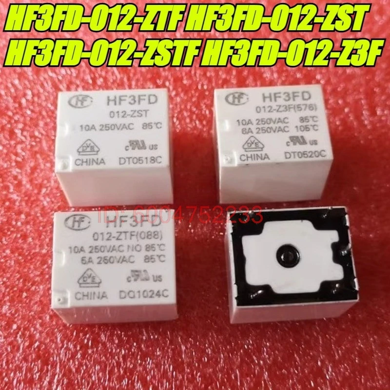 （Brand New Original）10pcs/lot 100% original genuine relay:HF3FD-012-ZTF HF3FD 012-ZTF ZST Z3F ZSTF 5pins HF Relay