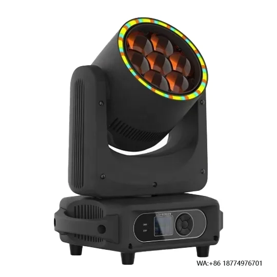 

HAT Mini 7x40W LED Wash Zoom Effect RGBW with Big Eyes 740 Focus Bar for Stage Wedding Events Moving Wash 250W+