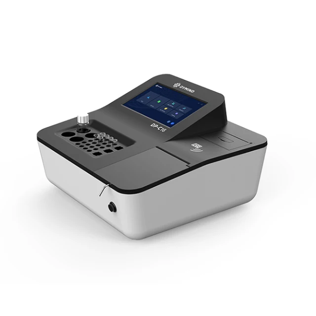 เครื่องมือวิเคราะห์ทางคลินิก Dymind DP-C16 เครื่องวิเคราะห์การแข็งตัวของชีวเคมีกึ่งอัตโนมัติสําหรับประวัติศาสตร์ Lab Dymind DP-C16