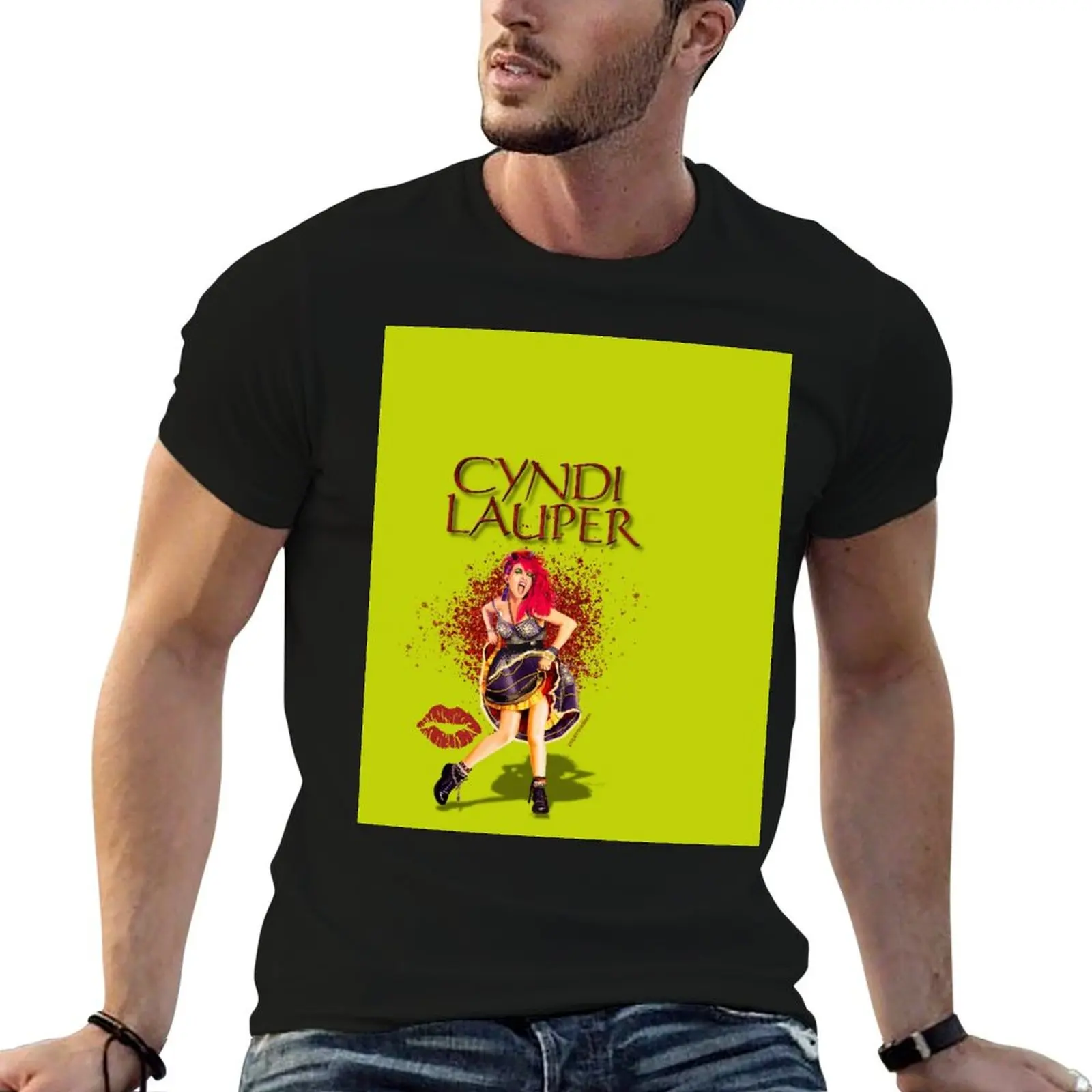 Camiseta Cyndi Lauper-Have Fun Girls, camiseta con estampado personalizado de anime, camiseta para hombre