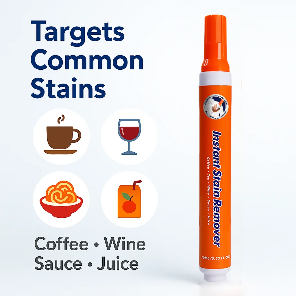 Fleckenentferner-Stift – Fleckenradierer für Instant-Tinte, Öl, Wein und Lebensmittel für Kleidung, Stoff, Polsterung – Reisegröße, unverzichtbar für die Wäsche