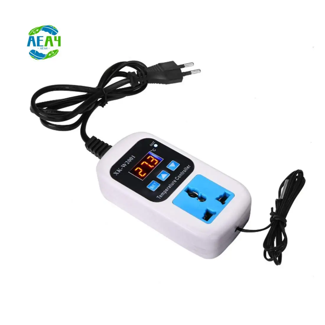 AEA4-XK-W2001 Digital Temperature Controller Socket AC 110-220V Thermostat Regulator Socket Outlet With NTC Sensor