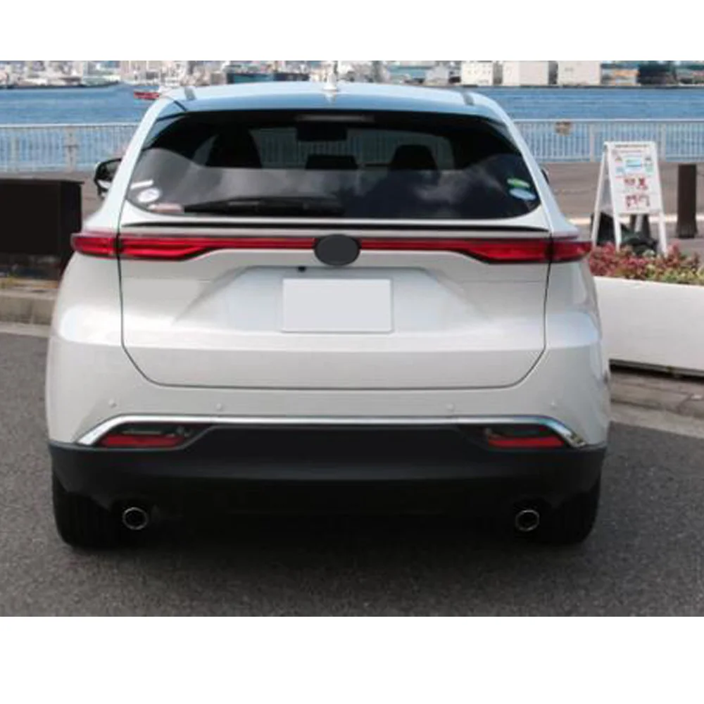 For Toyota Venza/Harrier 2021 2022 2023 2024 ABS Plastic Car Tail Wing Trim Rear Trunk Cover Spoiler Frame Exterior Accessories