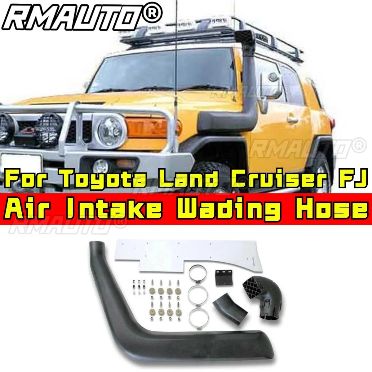 

Автомобильный комплект трубки, воздухозаборный шланг для Toyota Land Cruiser FJ, передняя боковая трубка для пустыни, впускной канал, автомобильные аксессуары