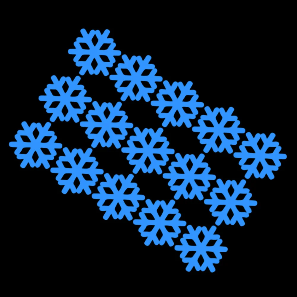 

1Pcs Christmas Snowflake Decals Luminous PVC Stickers for Window Wall Glass Door Decor Removable Holiday Party Supplies
