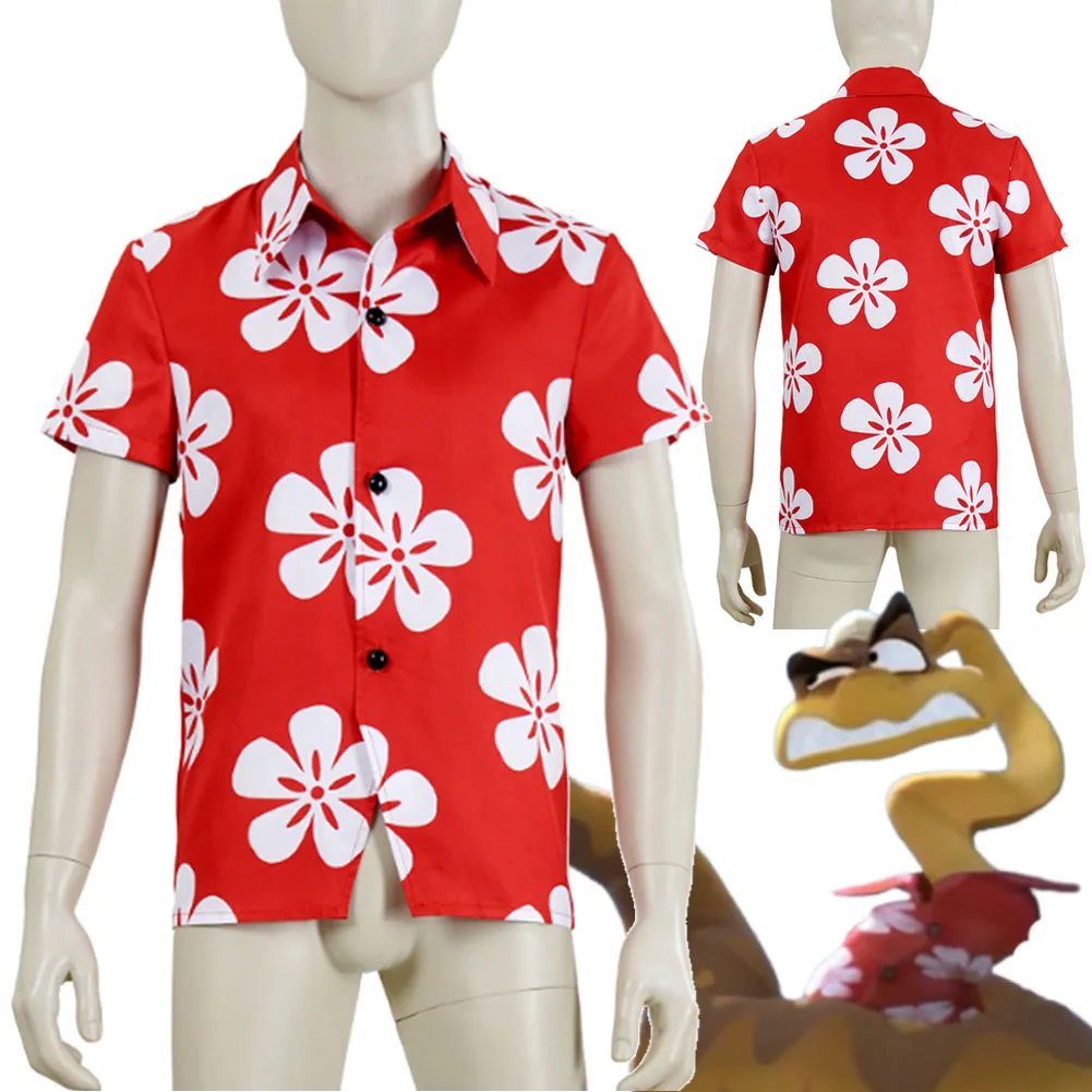 Cartoon Movie Bad Guys Cosplay Mr. Snake Top Pants Clothing Halloween Carnival Party Disguise Roleplay Suit For Men Male Adults