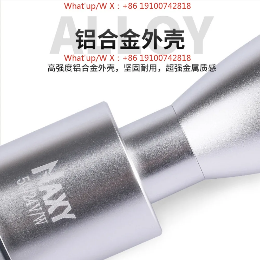 50Mm aluminum machine tool safety indicator beep LED signal light three-color tower light single layer foldable 12V24v