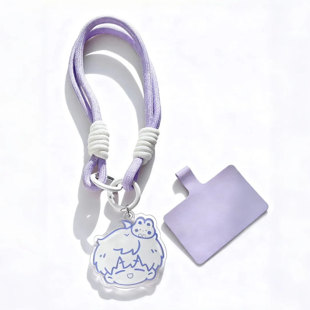 متوفر 2025 أنيمي الحب والفضاء العميق لعبة البضائع رافاييل كزيفير زين سيلوس كاليب الهاتف الحبل سلسلة مفاتيح مصنوعة من الأكريليك سحر