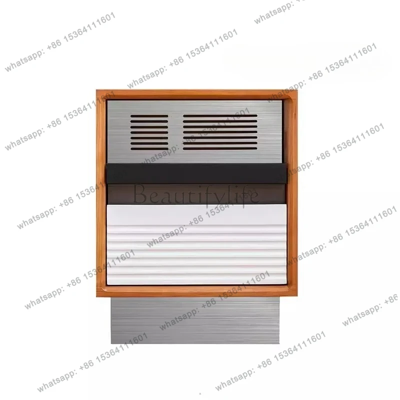 

Medieval cherry wood bedside table Small apartment bedside table Retro solid wood bedroom storage locker