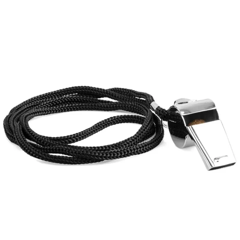 2er-Pack Sportpfeifen aus Edelstahl mit Umhängeband, pfeifen mit lautem, klarem Klang, ideal für Trainer, Schiedsrichter und Offizieller – Detail 5