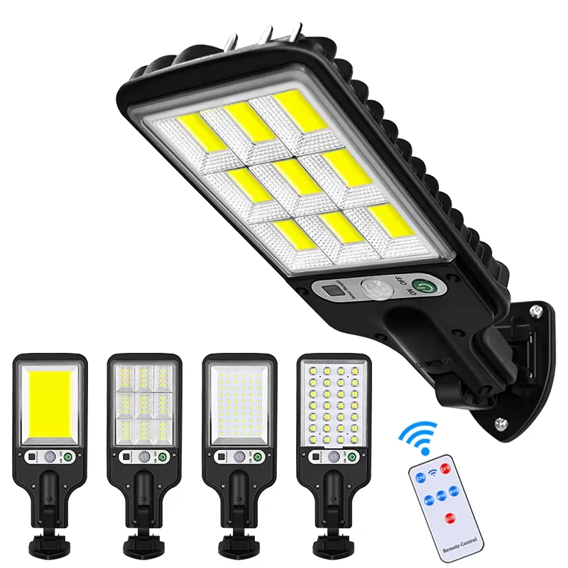 Solar Outdoor Lights Solar Powered Street Motion Sensor Light LED Security Waterproof Lamp with 3 Lighting Modes for Garden Yard