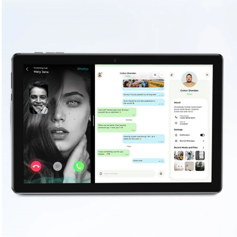 K11 Type-C 10,1 "Android 13 tablets PC 6 GB RAM 64 GB ROM Dubbele camera SC7731E Quad Cores CPU 5000 mAh 1280 x 800 IPS