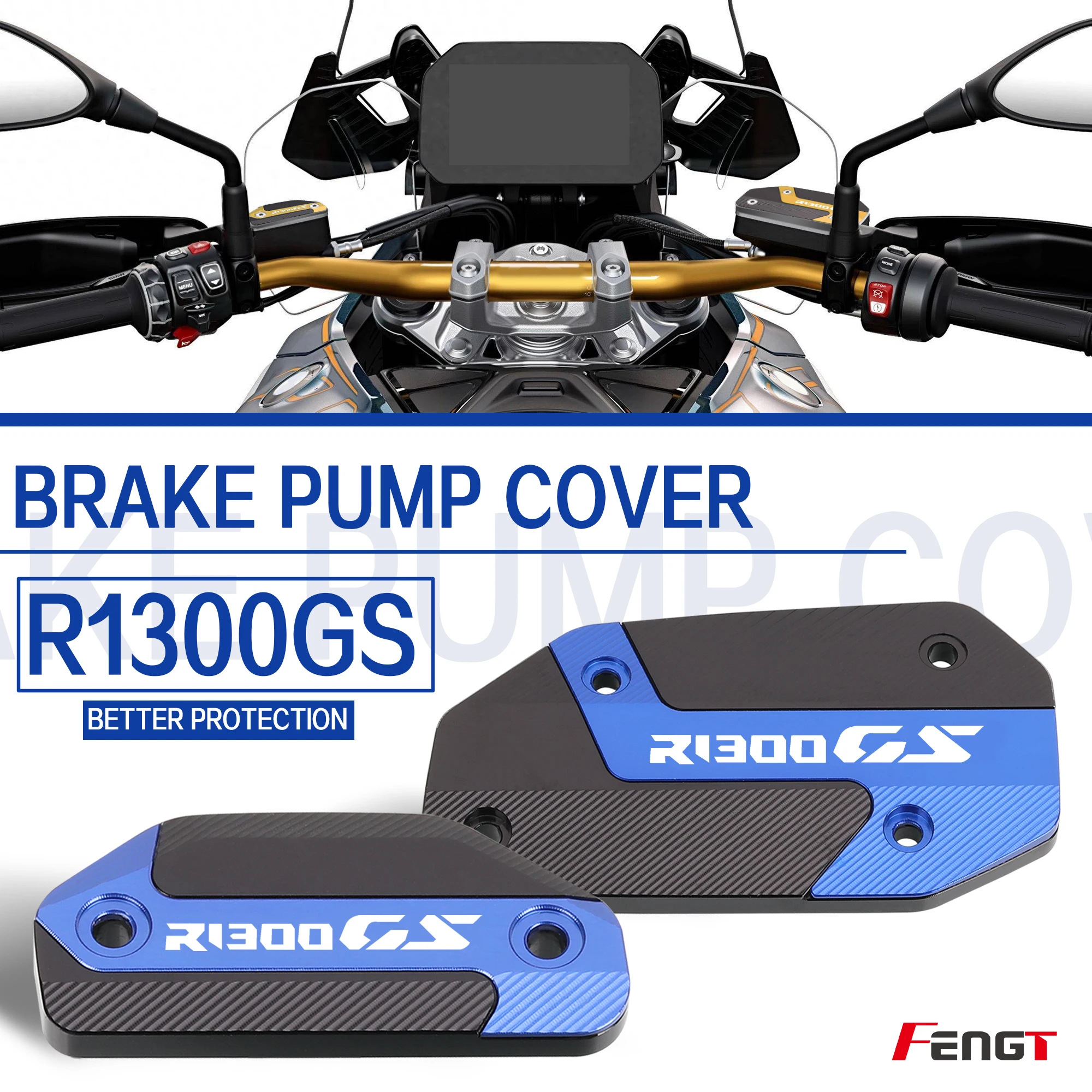 Für BMW R1300GS Adventure Motorrad R 1300GS 2023-2024 CNC Aluminium Bremse Heizöl Tasse Kappe Hauptzylinder Abdeckung flüssigkeit Schutz
