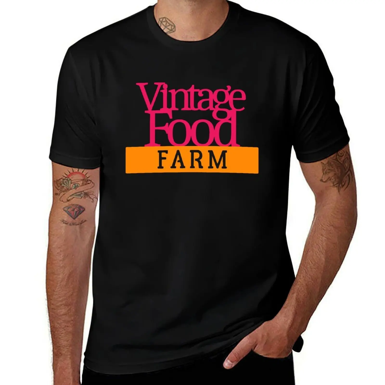Vintage Food Farm (Colour + Large Print options) T-Shirt Lightweight Running T-Shirt