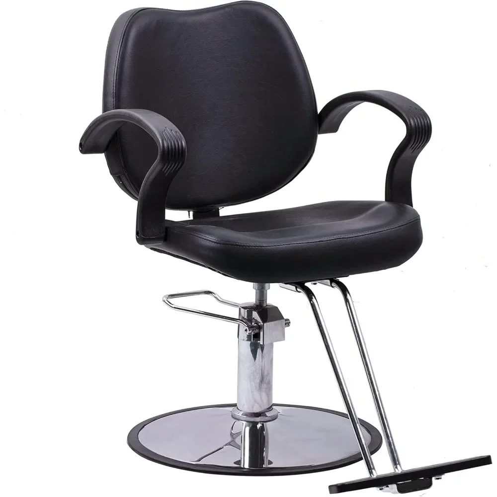 Cadeira de barbeiro hidráulica clássica, Cadeira Estilo Beleza, Styling Chair, Salon Beauty Spa Equipment