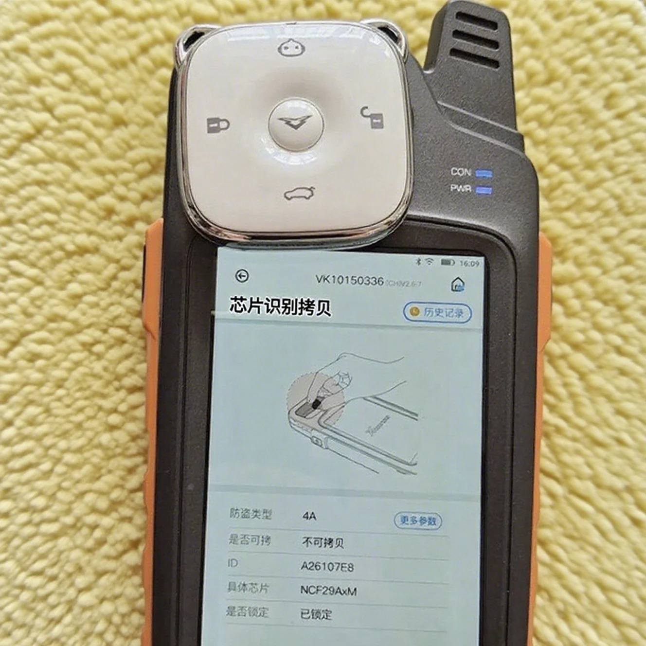 Chiave telecomando originale 433MHZ per Chery e-Qute 02 Kaiyi Shiyue con chip 4A