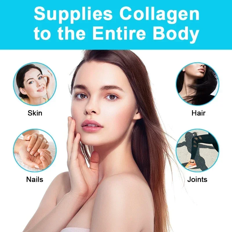 Collagen 2250mg Hydrolyzed Collagen Type 5 Healthy Formula Dietary Supplement Hair Skin Nails Teeth Overall Health Gluten Free