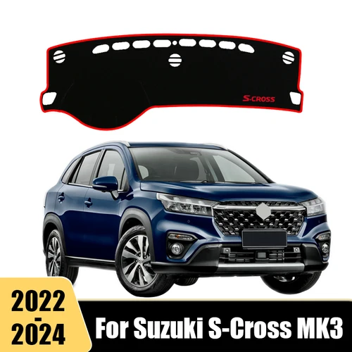 Suzuki S-Cross MK3 2022 2023 2024 자동차 대시 보드 커버, 햇빛 쉐이드 방지 라이트 매트, 미끄럼 방지 계기판 카펫 액세서리 