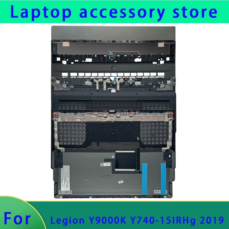 New Suitable for Legion Y9000K Y740-15IRHg 2019 Laptop LCD Screen Back Shell, Palm Rest Bottom Shell ABCD Cover Hinge