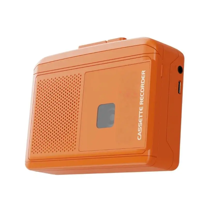 652F 배터리 작동 테이프 플레이어-MP3 변환기(헤드폰 스피커 및 홈 스테레오 시스템용 오디오 출력 포함)