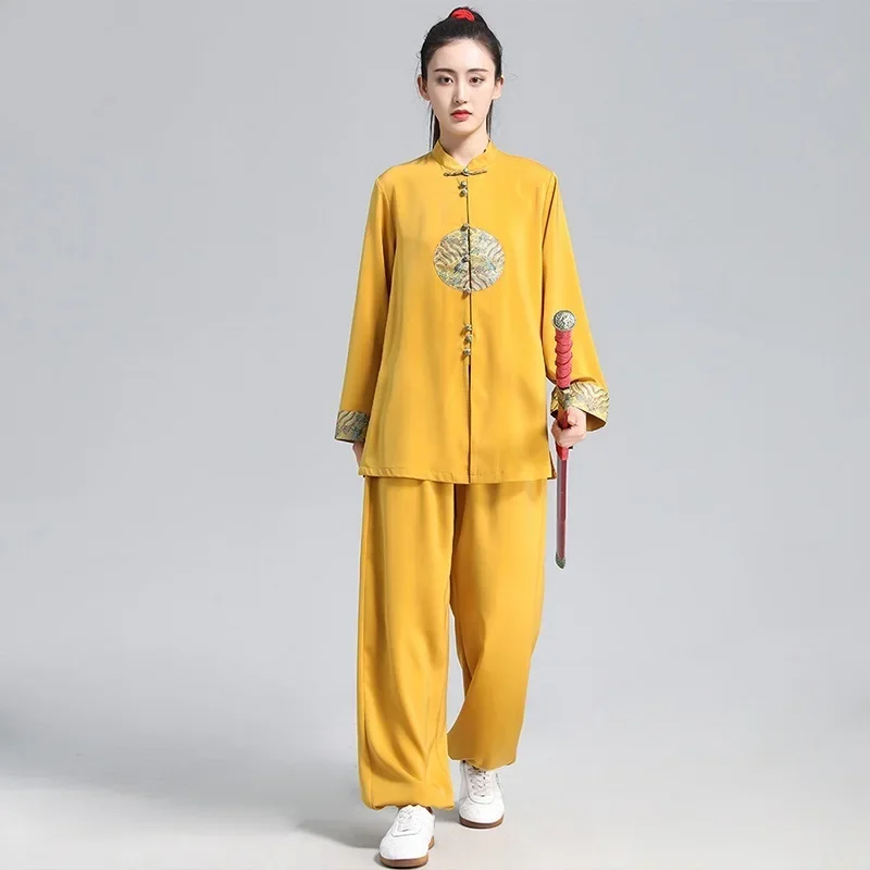 Tai Chi Clothing High Quality Wushu Kung Fu Uniforms Martial Arts Wing Chun Suit Casual Traditional Chinese Costumes 12464